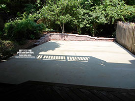 Concrete pour patio