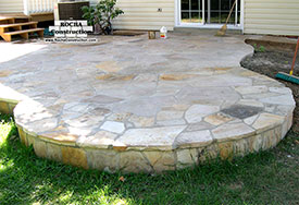 Tennessee flagstone patio installation