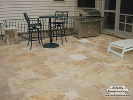 Paver stone patio