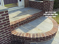 Brick Porch and stone Silver Spring