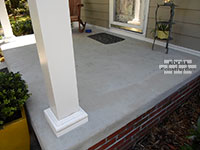 Brick and Concrete Porch