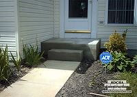 Concrete porch Installation