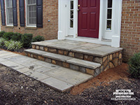 Flagstone Porch Installation Potomac