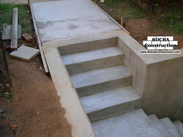 How to build concrete steps