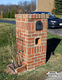 Brick Mailbox Installation