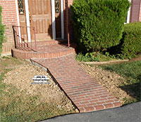 Brick Walk and porch