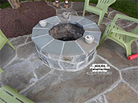 Stone Firepit in Potomac