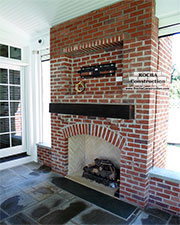 Brick Fireplace Installation