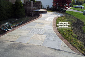 Brick and stone Walkway