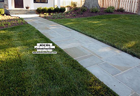 Thermal Flagstone walkway