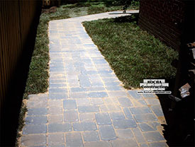 Concrete Paver walkway installation