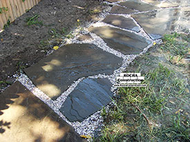 Irregular Pennsylvania Flagstone with Gravel
