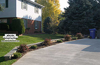 Stone Planter Wall Installation