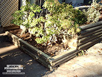 Wood Planters Installation