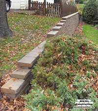 Paver Retaining Wall Installation