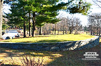 Stone Retaining Wall Installation