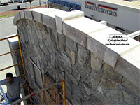 Stone Cap Installation
