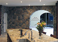 Artificial Stone Wall Installation